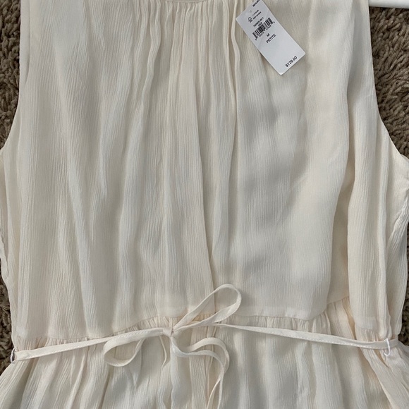 NWT Banana Republic Petite Medium White Tiered Mini Dress - Picture 10 of 14